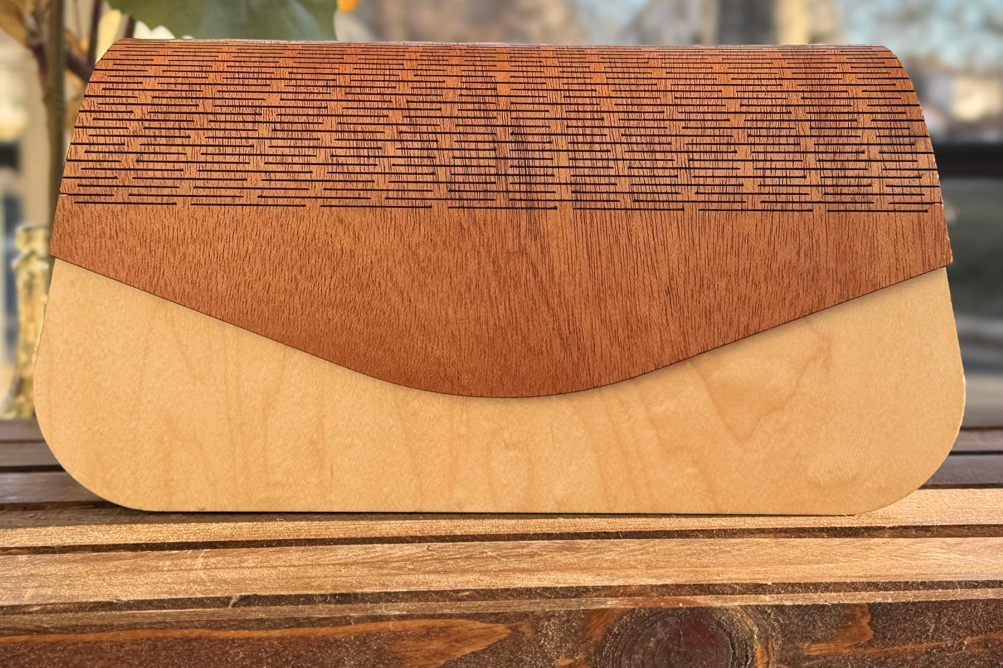 The Michelle Bag w/cherry and maple wood