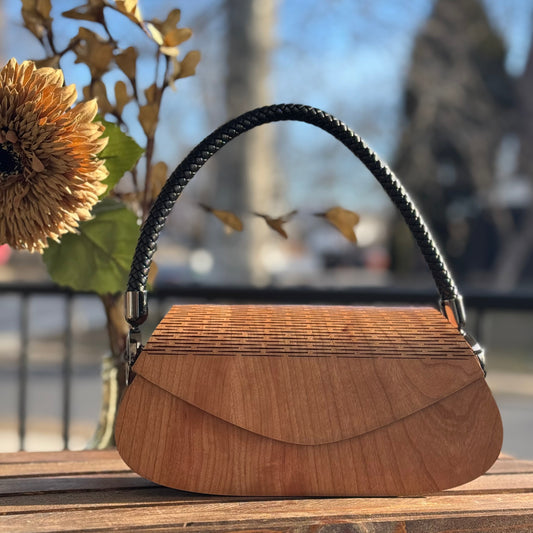 The Greyson Bag in Cherry Wood