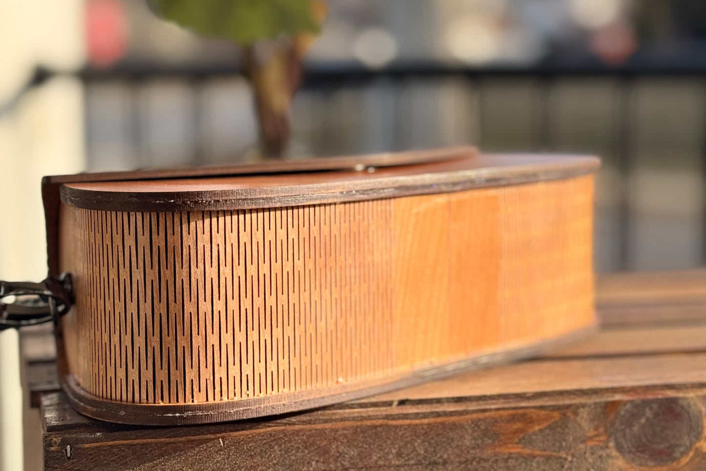 The Greyson Bag in Cherry Wood